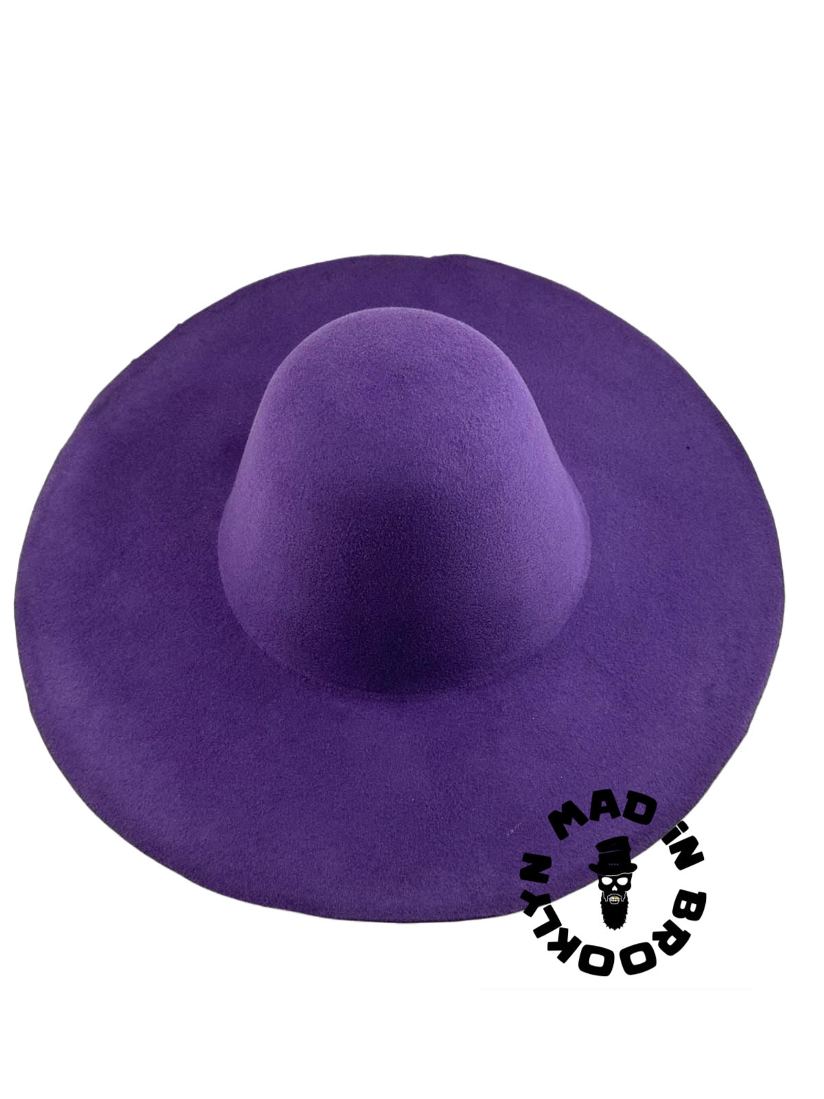 Dark purple 70% rabbit / wool felt capeline western weight 220 grams, 12 cm brim. BULK orders can be arranged.