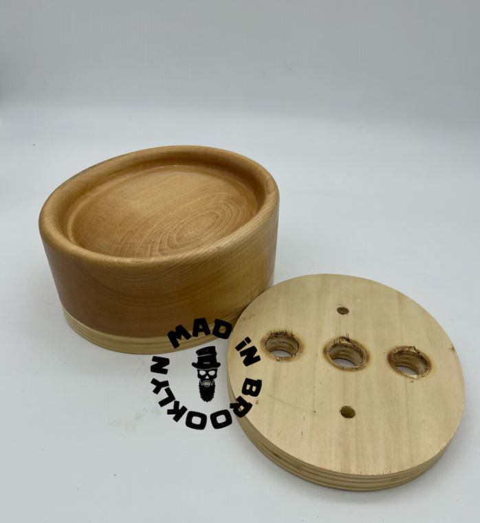 Wooden Hat block gaucho / pork pie. , fedora hat making /millinery