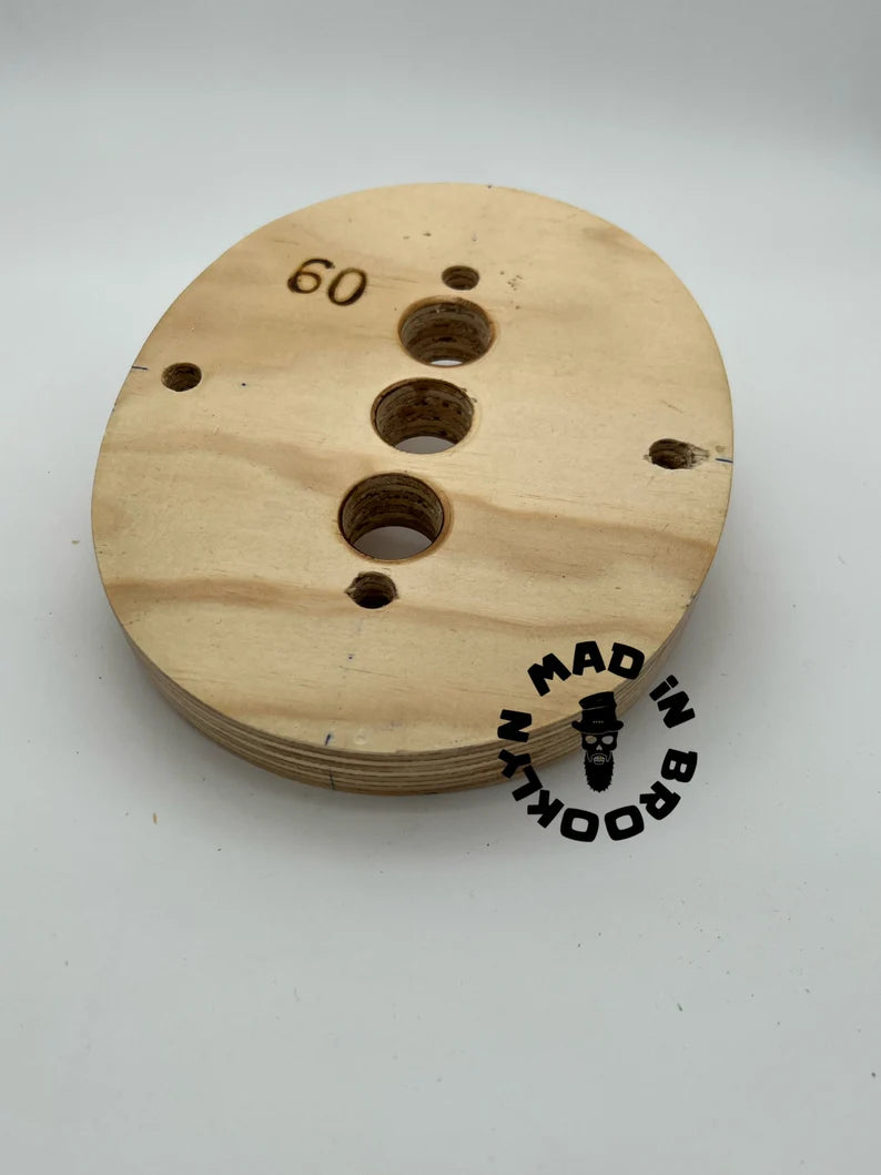 Wooden Hat die plate / formilion 1 inch thick hat making /millinery