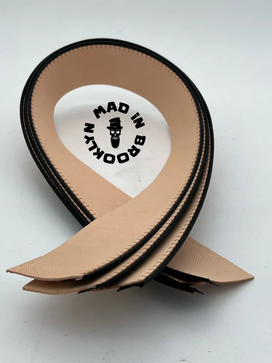 Leather hat sweatband natural