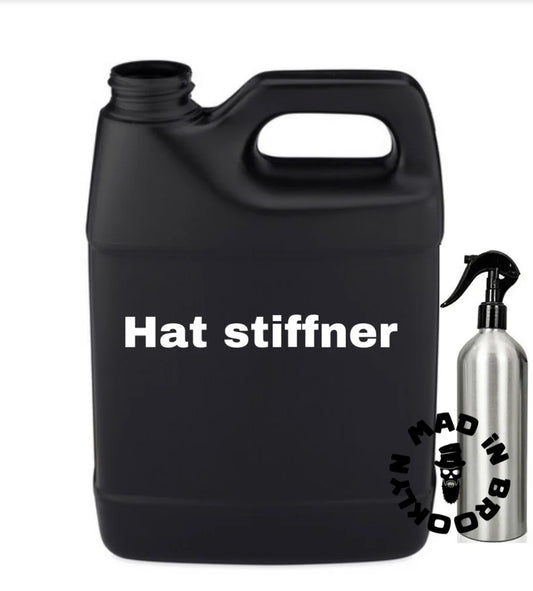 Hat making stiffner for felts.