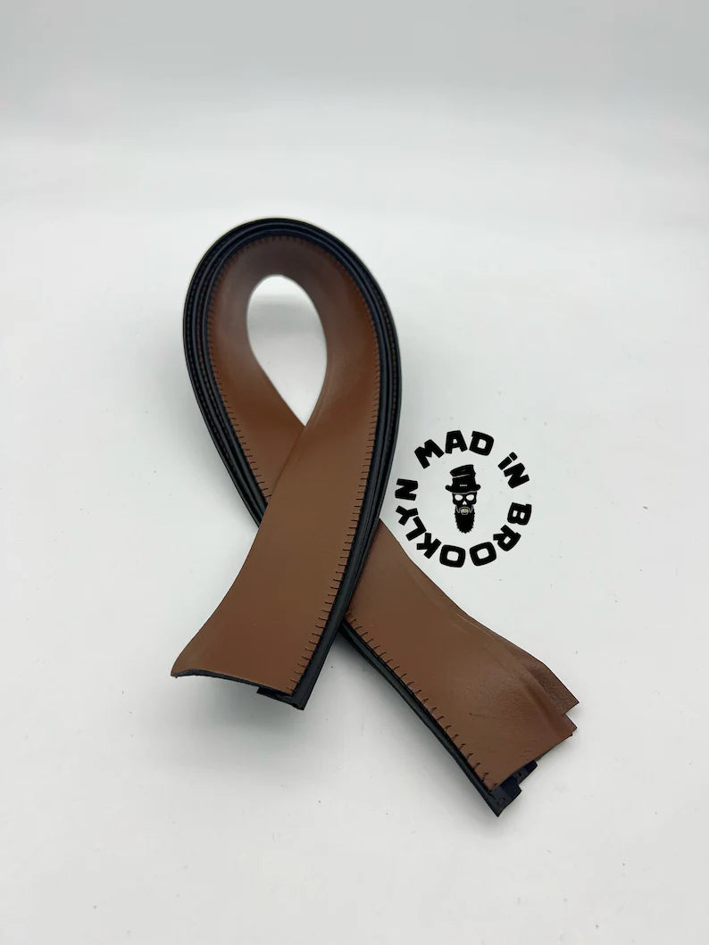 1 Roan Leather hat sweatband brown rust