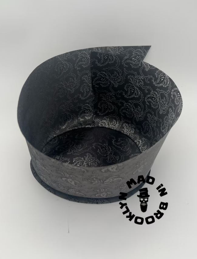 Hat liner paisley grey fedora /cowboy