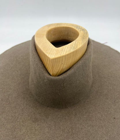 Hand shaping teardrop/ fedora wooden tool