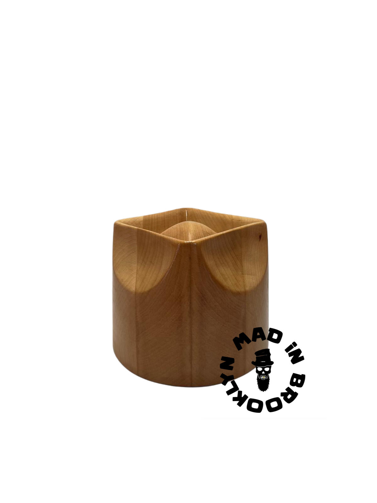 Wooden Hat block diamond crown . , fedora hat making /millinery