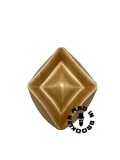 Wooden Hat block diamond crown . , fedora hat making /millinery