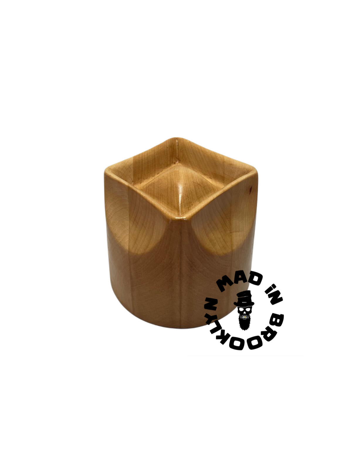 Wooden Hat block diamond crown . , fedora hat making /millinery