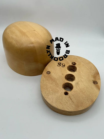 Wooden Hat block number 52 hat making /millinery