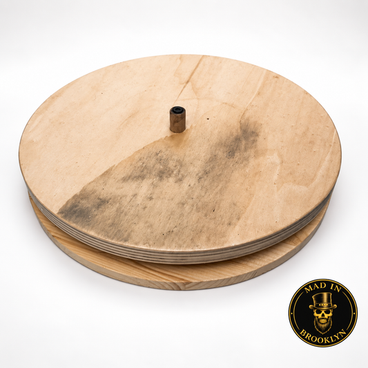 18-inch wooden spinning and sanding plate for professional hat making