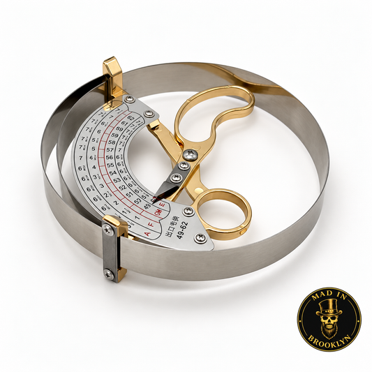 Professional metal hat measuring compass with 49 to 62 cm scale
