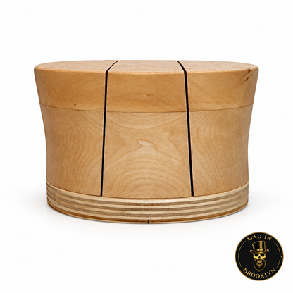 Five-piece top hat wooden block, front view